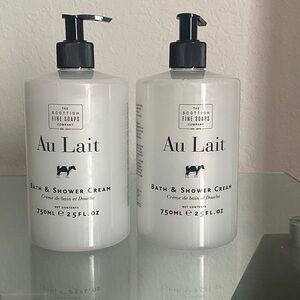 The Scottish Fine Soaps Company Au Lait Bath & Shower Cream 25Fl oz New